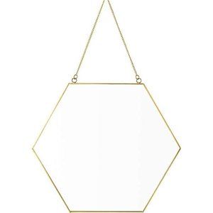 Gold Hexagon Mirror Wall Decor Small Decorative Mirror Hanging Mirrors for Wall